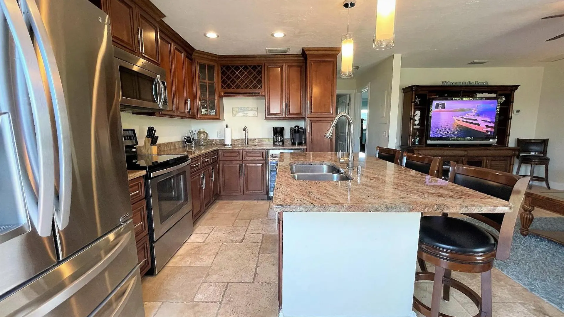Apartamento One Block To The Beach! 2 Bedroom 2 Bath. The Seahorse Suite.