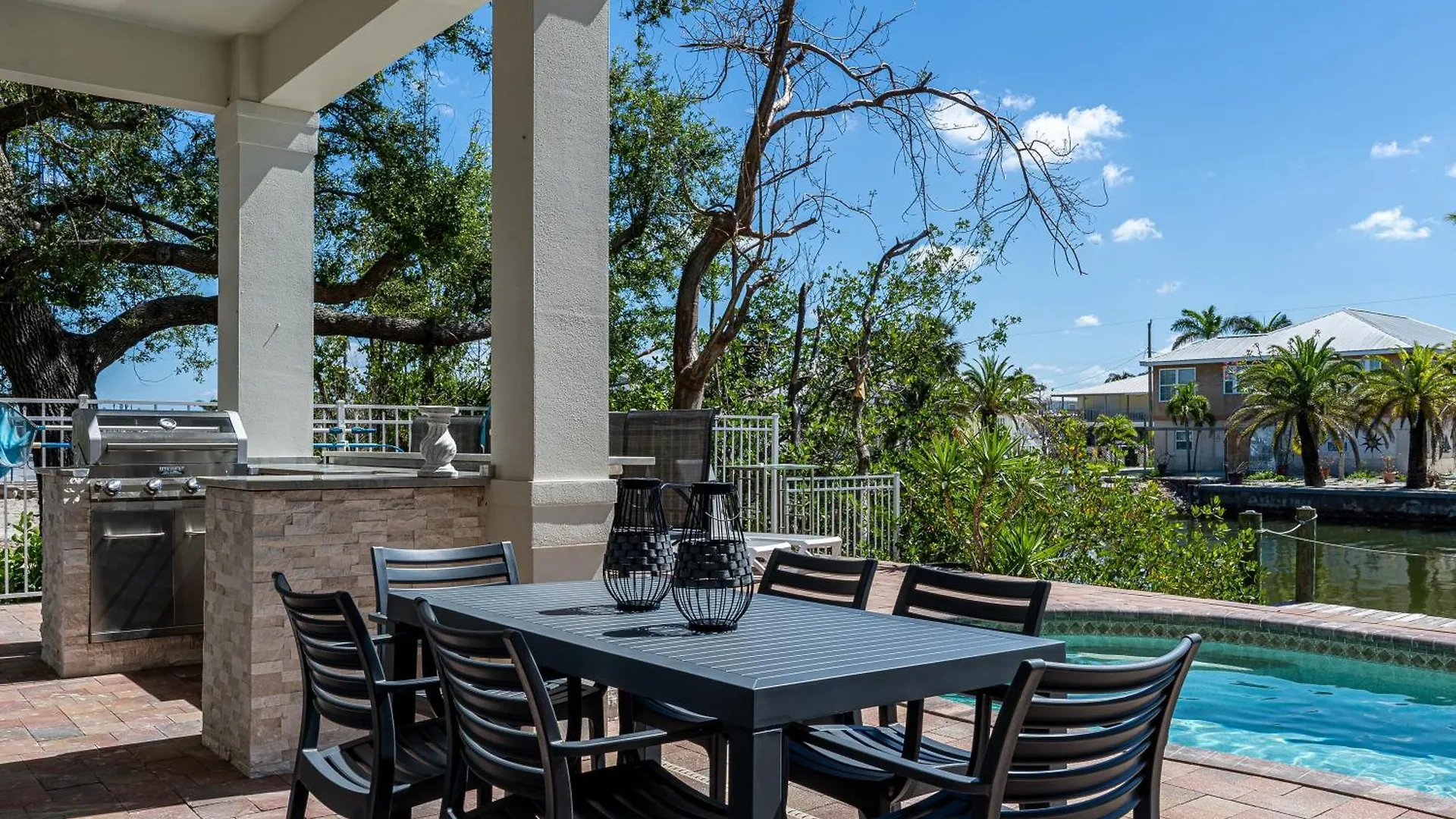 度假居 Beautiful With Private Pool On The North End Of Myers Beach! 迈尔斯堡海滩